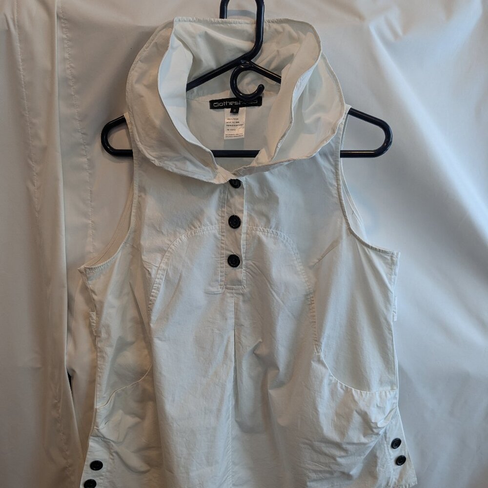 ClothesHead Cotton Tunic with Wired Collar and Pockets S-M